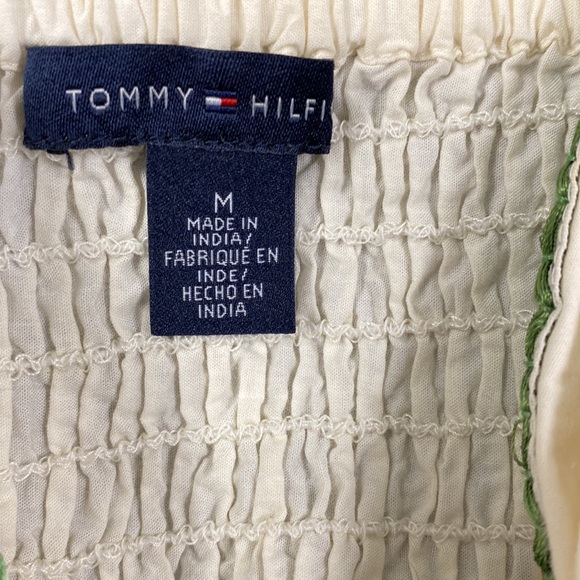 Tommy Hilfiger Embroidered Summer Top Size Medium - Picture 10 of 12